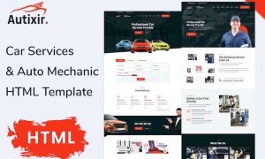 Autixir – Car Services Auto Mechanic HTML Template