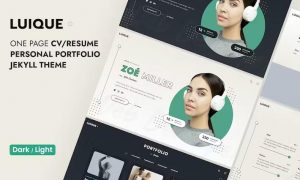 Luique – Personal Portfolio/CV Resume Jekyll Theme