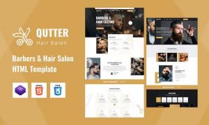 Qutter – Barbers & Hair Salons HTML Template