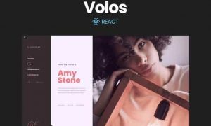 Volos – One Page Resume React Template