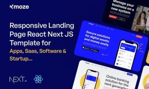 Xmoze – React Next JS Landing Page Template